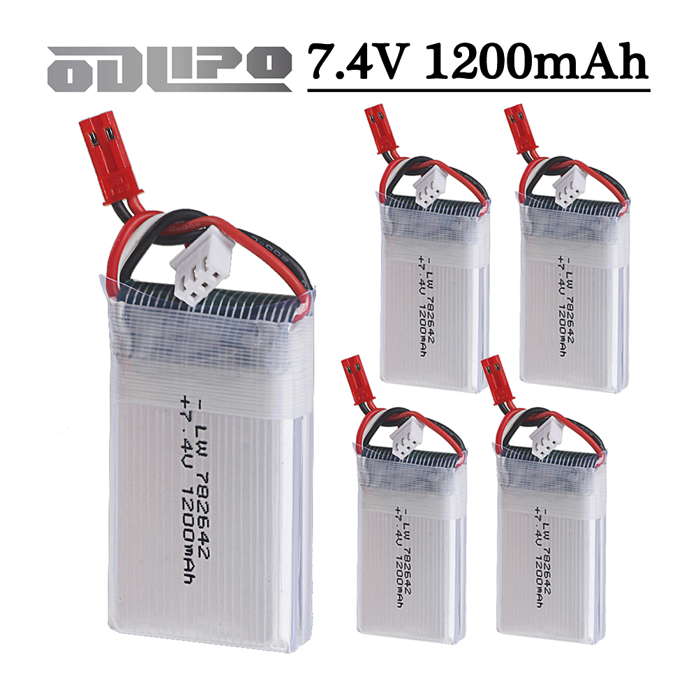 7.4v 1200mah Lipo Battery with - Drone Mjx Rc reseña y precio