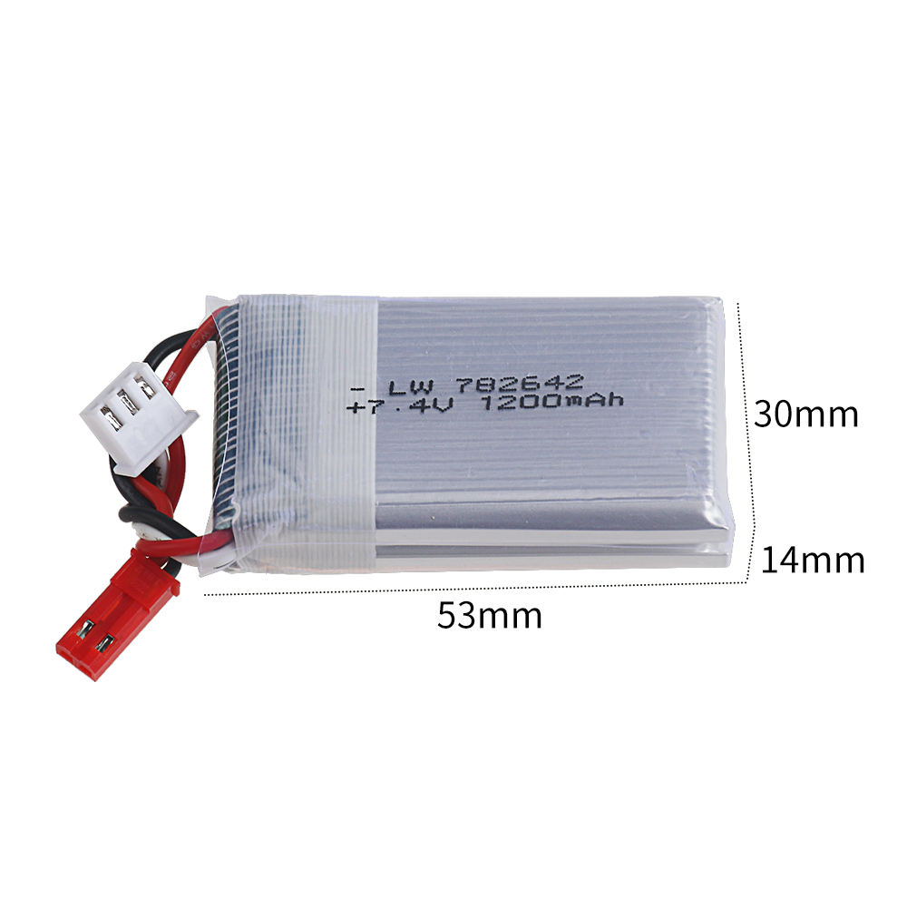 7.4v 1200mah Lipo Battery with - Drone Mjx Rc reseña y precio