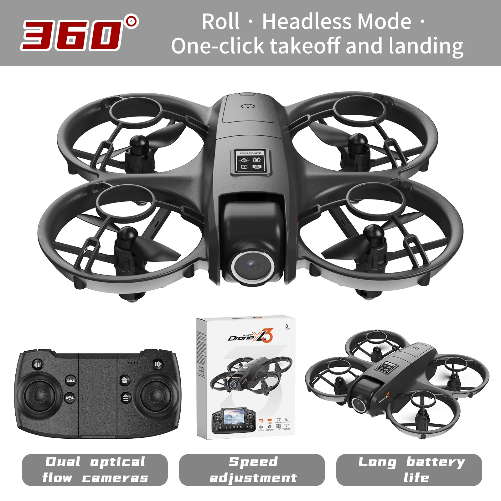 New YL3 RC Drone 8K 1080P Wide - Drone Udi Rc reseña y precio