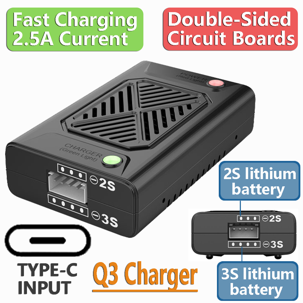 Q3 Compact Balance Charger 2S  - Drone Mjx Rc reseña y precio