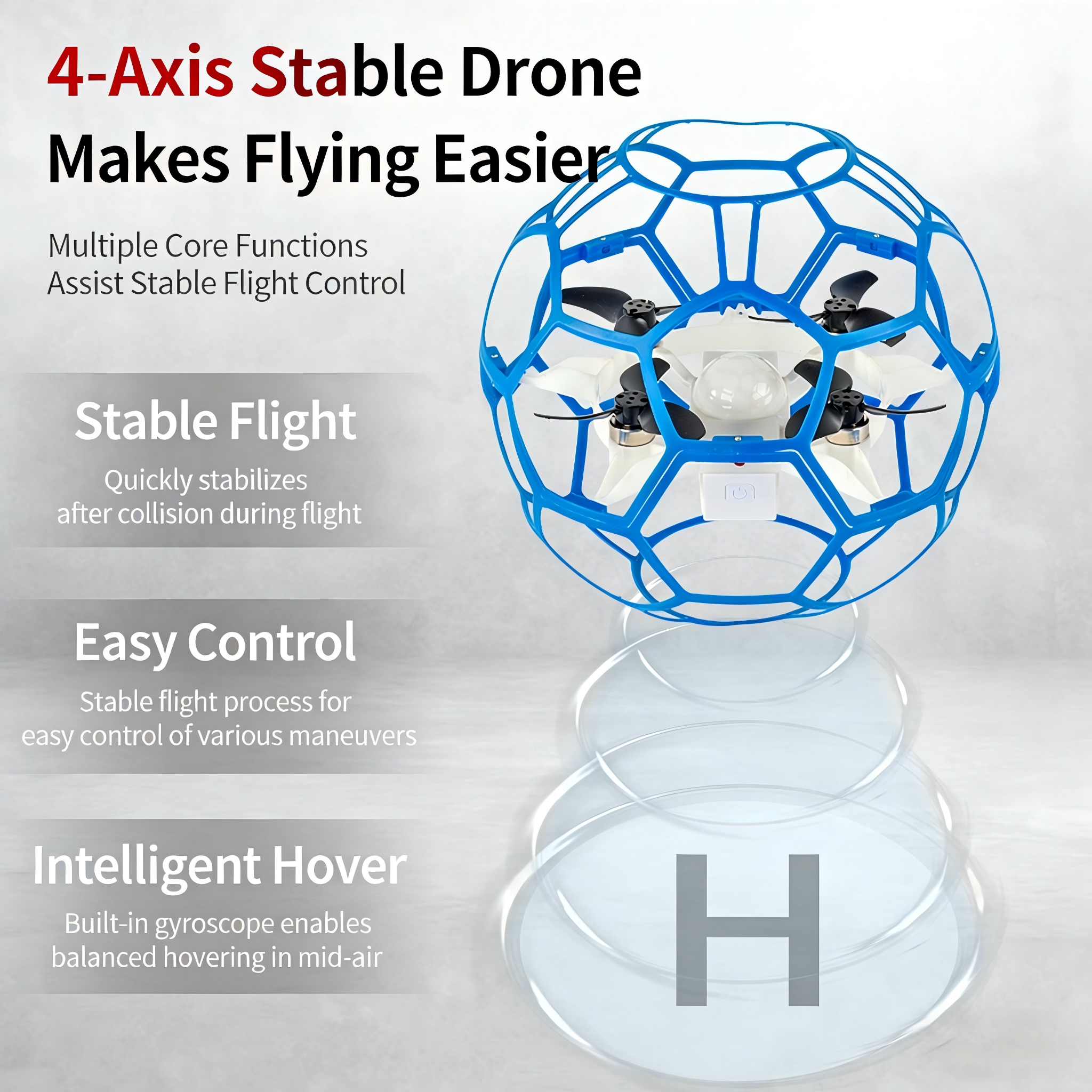 GS01 2.4G RC Racing Football D - Drone Rc Quadcopter reseña y precio