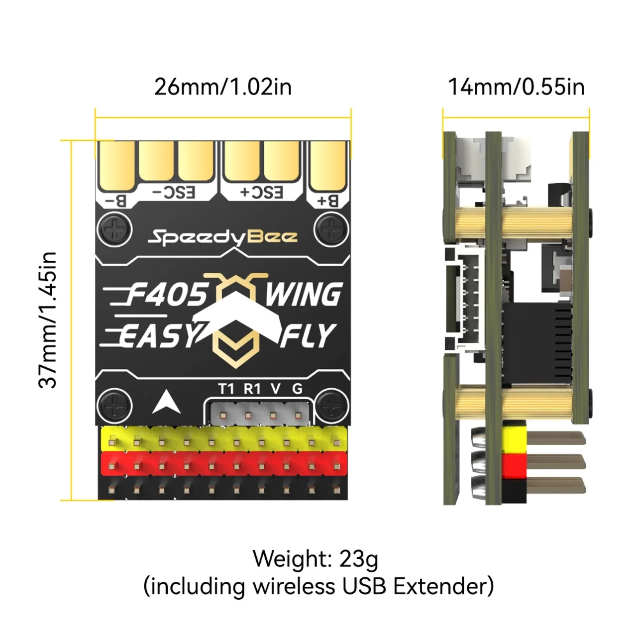 SpeedyBee F405 WING MINI Fixed - Flight Controller reseña y precio