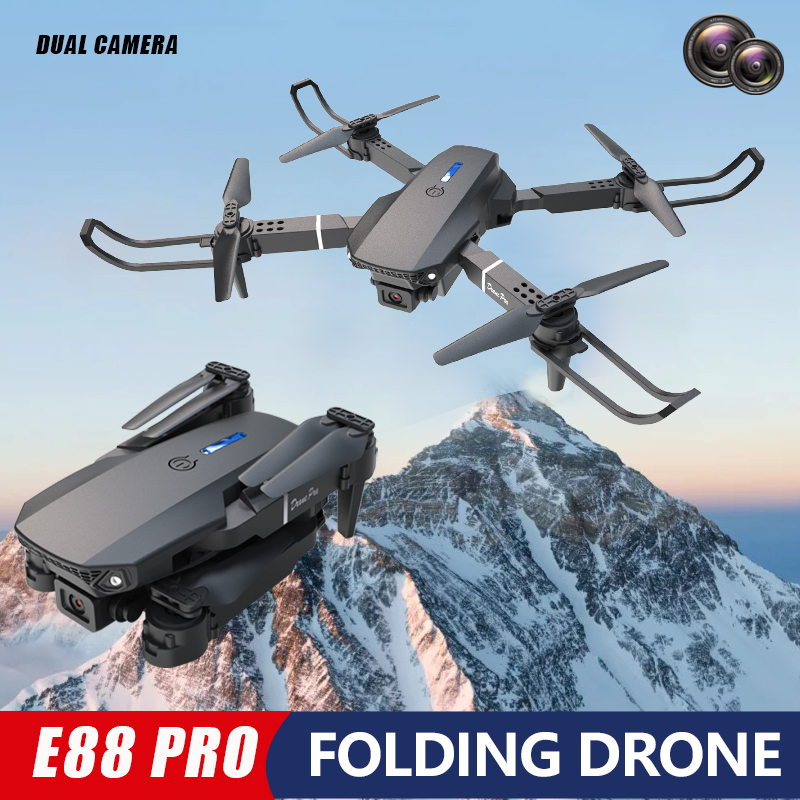 E88 Pro Mini Drone with Dual C - Drone Rc E88 Pro reseña y precio