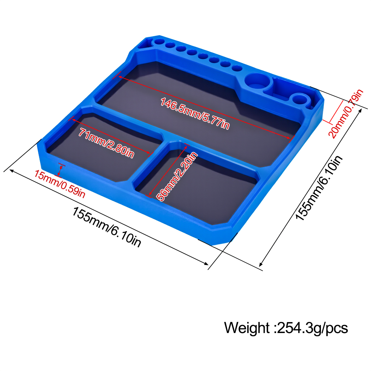 1Pcs Silicone Parts Tray with  - Drone Rc Boat reseña y precio