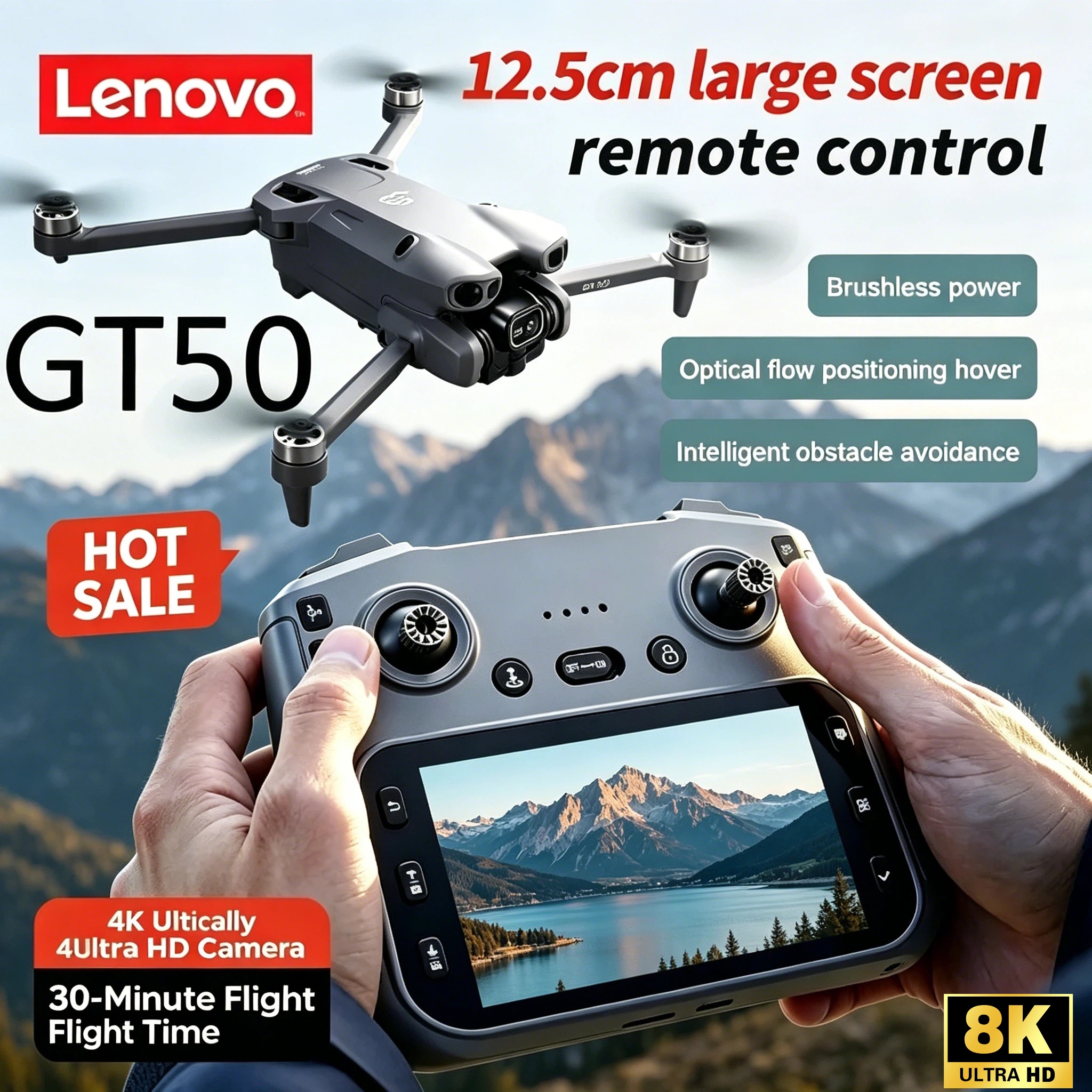 Lenovo GT50 5G Drone with Scre - Drone Rc Gt50 reseña y precio