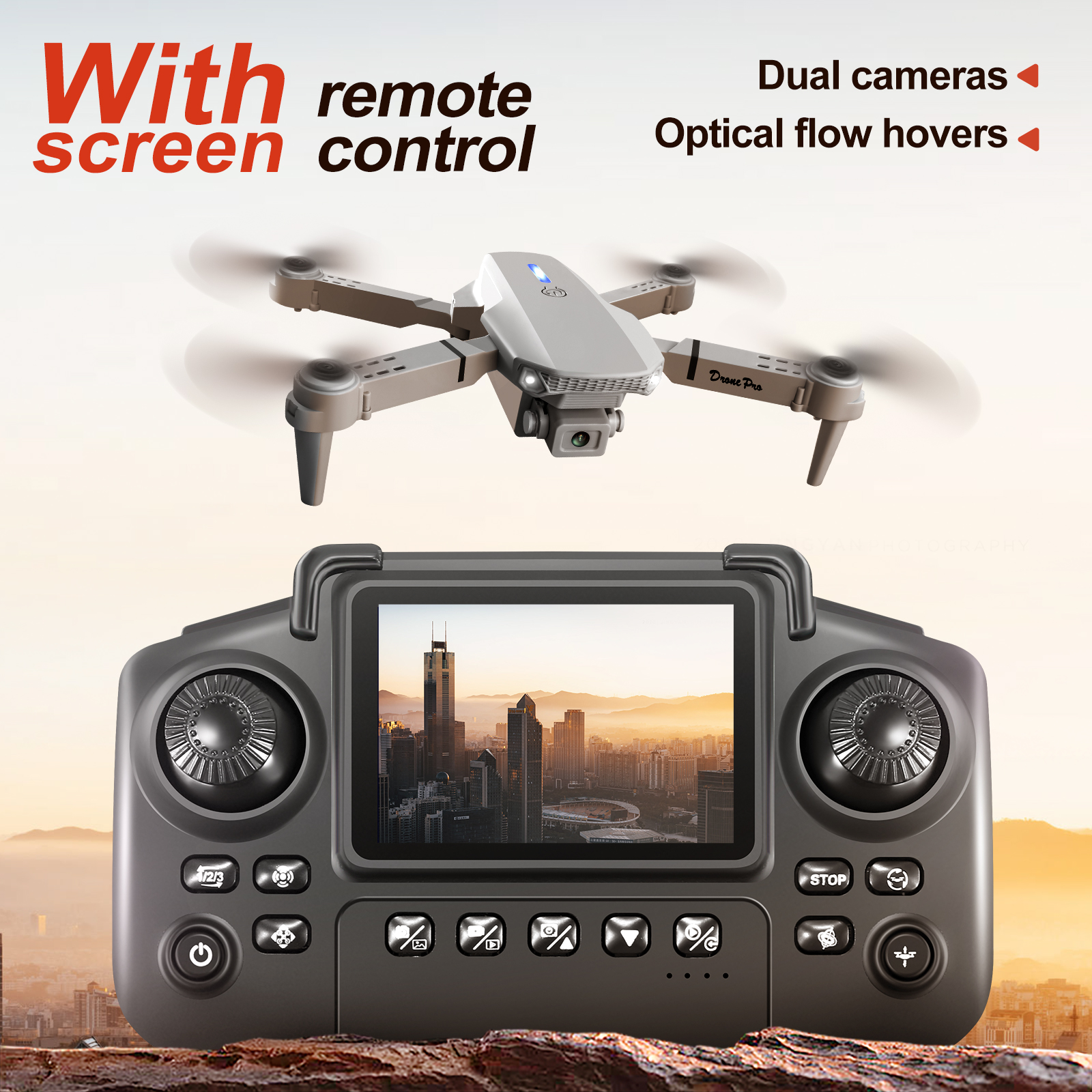 E88 Mini Portable Drone HD Aer - Drone E88 Rc Quadcopter reseña y precio