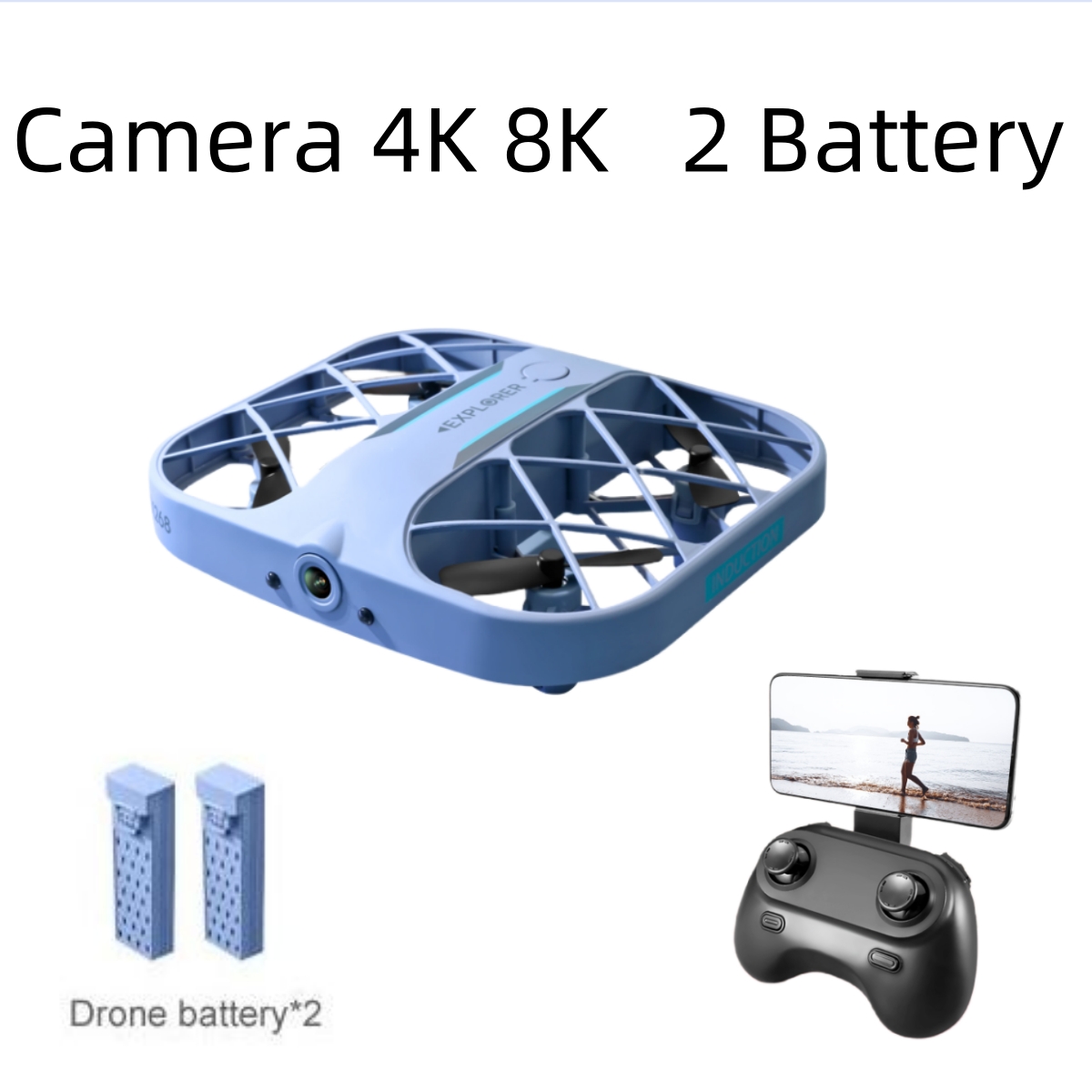 JJRC H107 FPV RC Drone with 2  - Drone App Rc Fpv reseña y precio