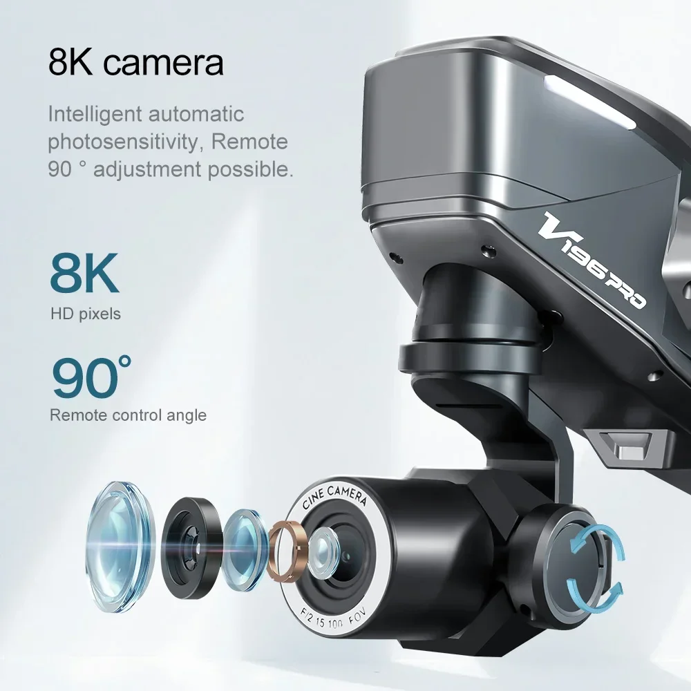 Lenovo V196 Drone 8K Professio - Drone V196 Rc reseña y precio