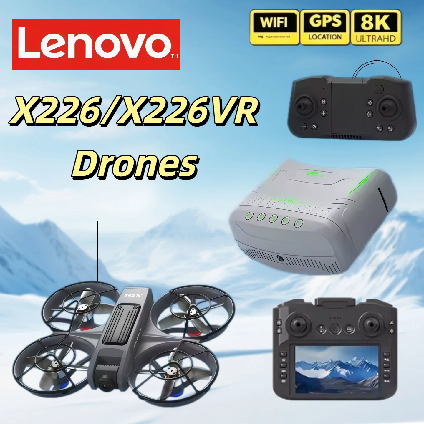 Lenovo 8K  X226/X226VR Drones  - Drone Rc X226 reseña y precio